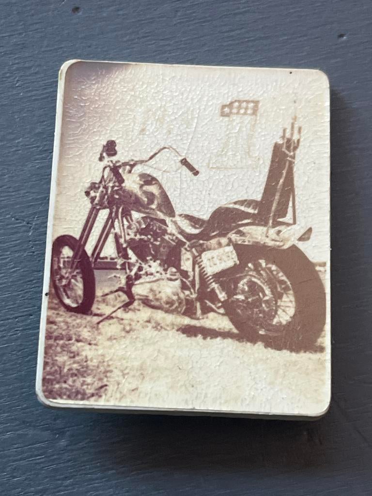 Vintage kunststof Harley Davidson speld - 4,5 cm, Gebruikt, Transport, Ophalen of Verzenden, Nvt