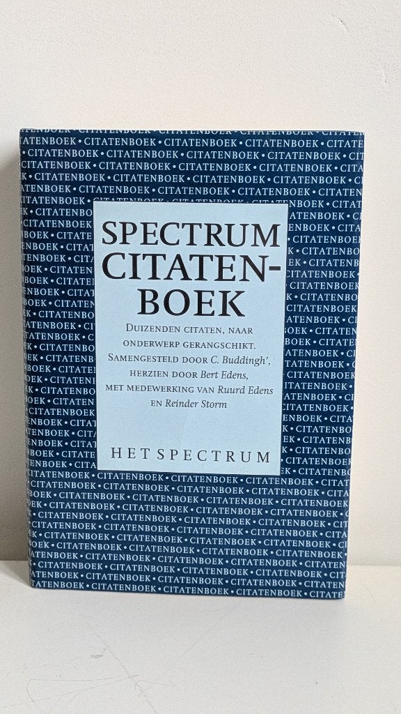 C. Buddingh e.a.: Spectrum Citatenboek, Boeken, Ophalen, Zo goed als nieuw, C. Buddingh