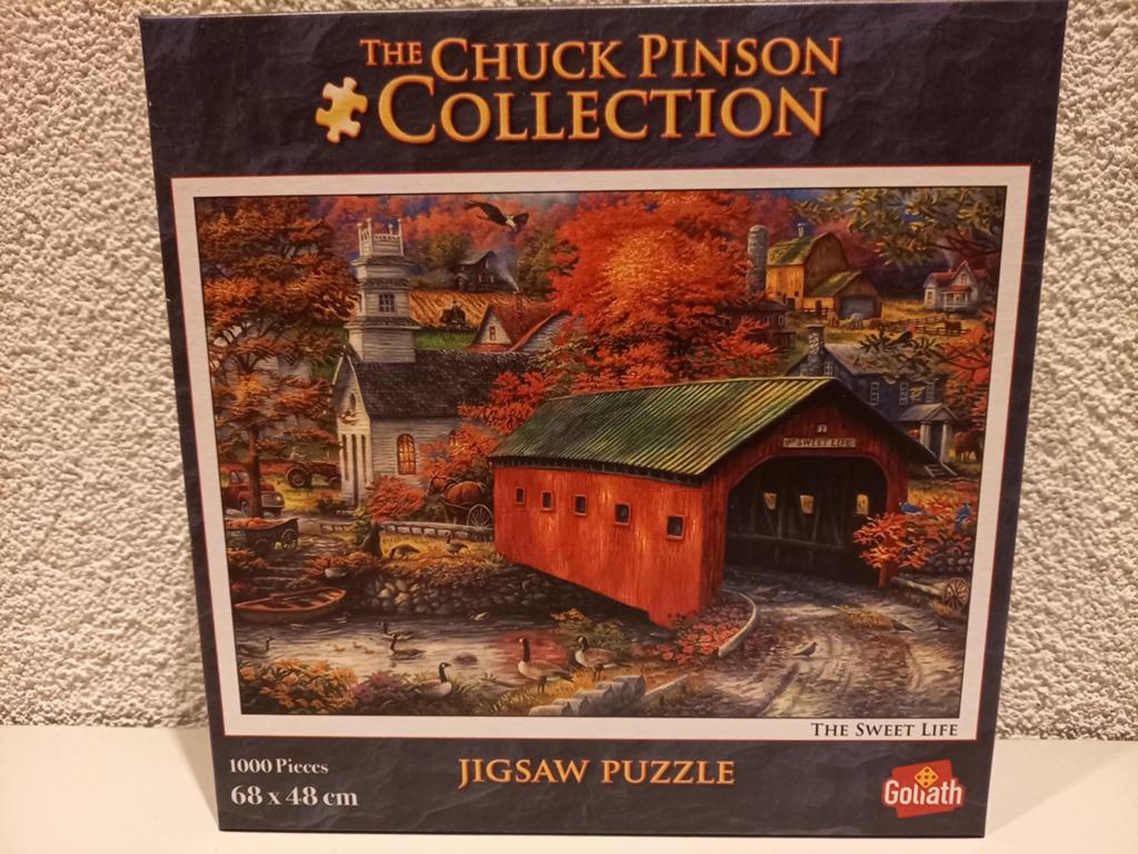 Puzzel Chuck pinson 1000 stukjes, Hobby en Vrije tijd, Denksport en Puzzels, Ophalen of Verzenden, 500 t/m 1500 stukjes, Zo goed als nieuw
