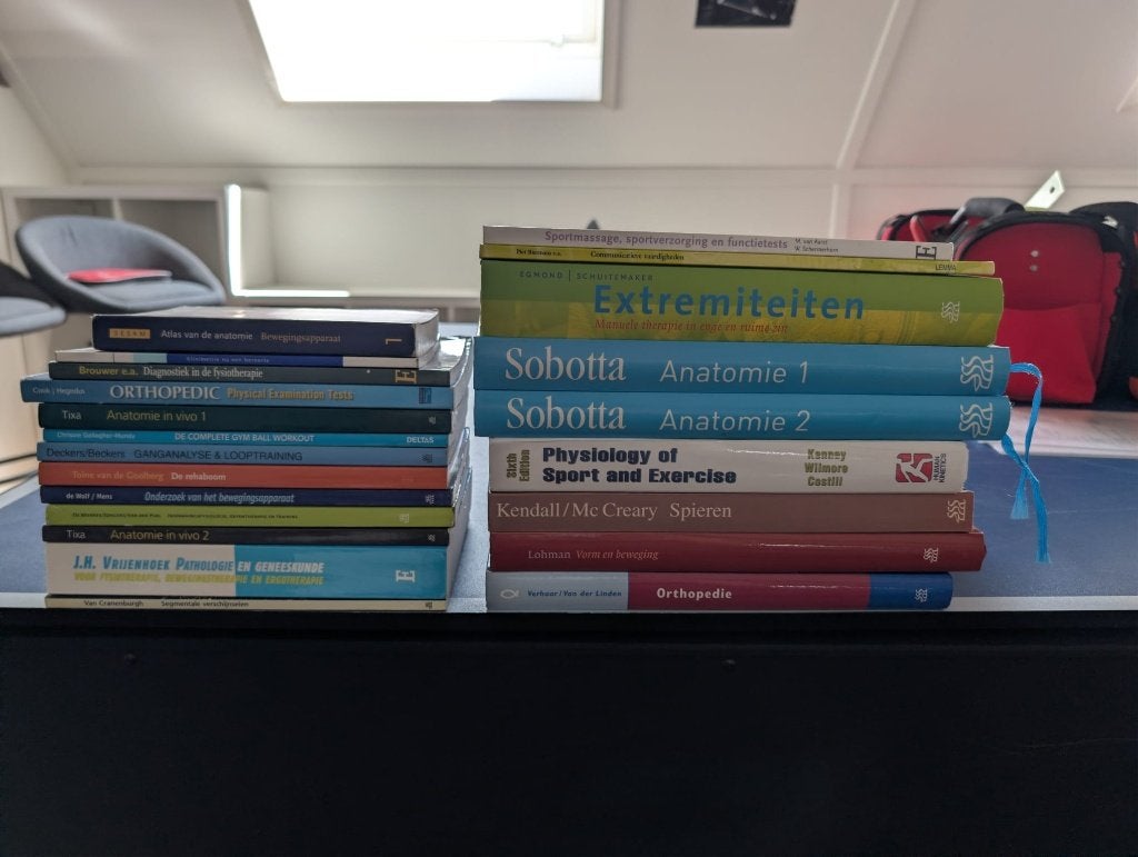 Mooie set Fysiotherapie & Anatomie boeken, Ophalen, Beta, Zo goed als nieuw, HBO
