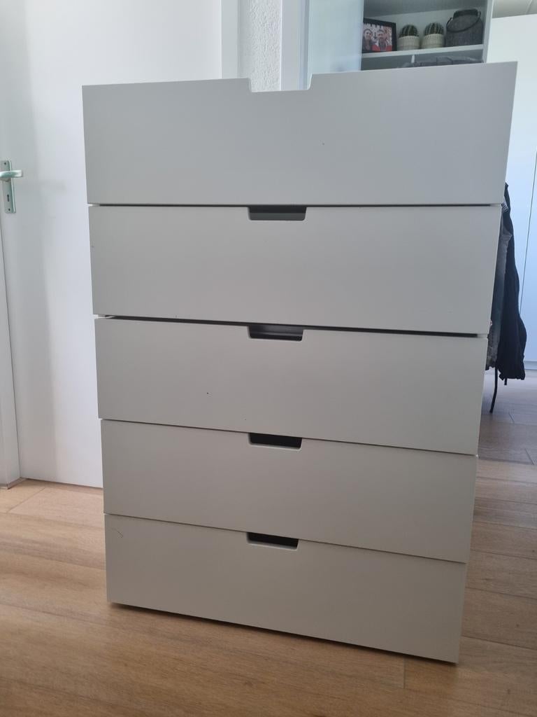 Ikea Nordli 5-ladekast van 80 cm, Ophalen, Gebruikt, 5 laden of meer, 100 tot 150 cm