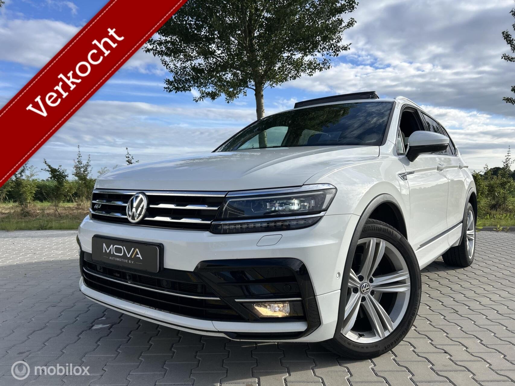 Volkswagen Tiguan Allspace 2.0 TDI 4Motion R-Line 7p.|DSG|, Auto's, Automaat, 1780 kg, 7 stoelen, Leder