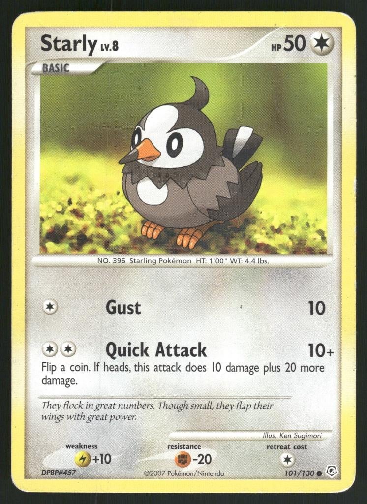 Starly 101/130 - Diamond &amp; Pearl (Good), Hobby en Vrije tijd, Verzamelkaartspellen | Pokémon, Gebruikt, Verzenden