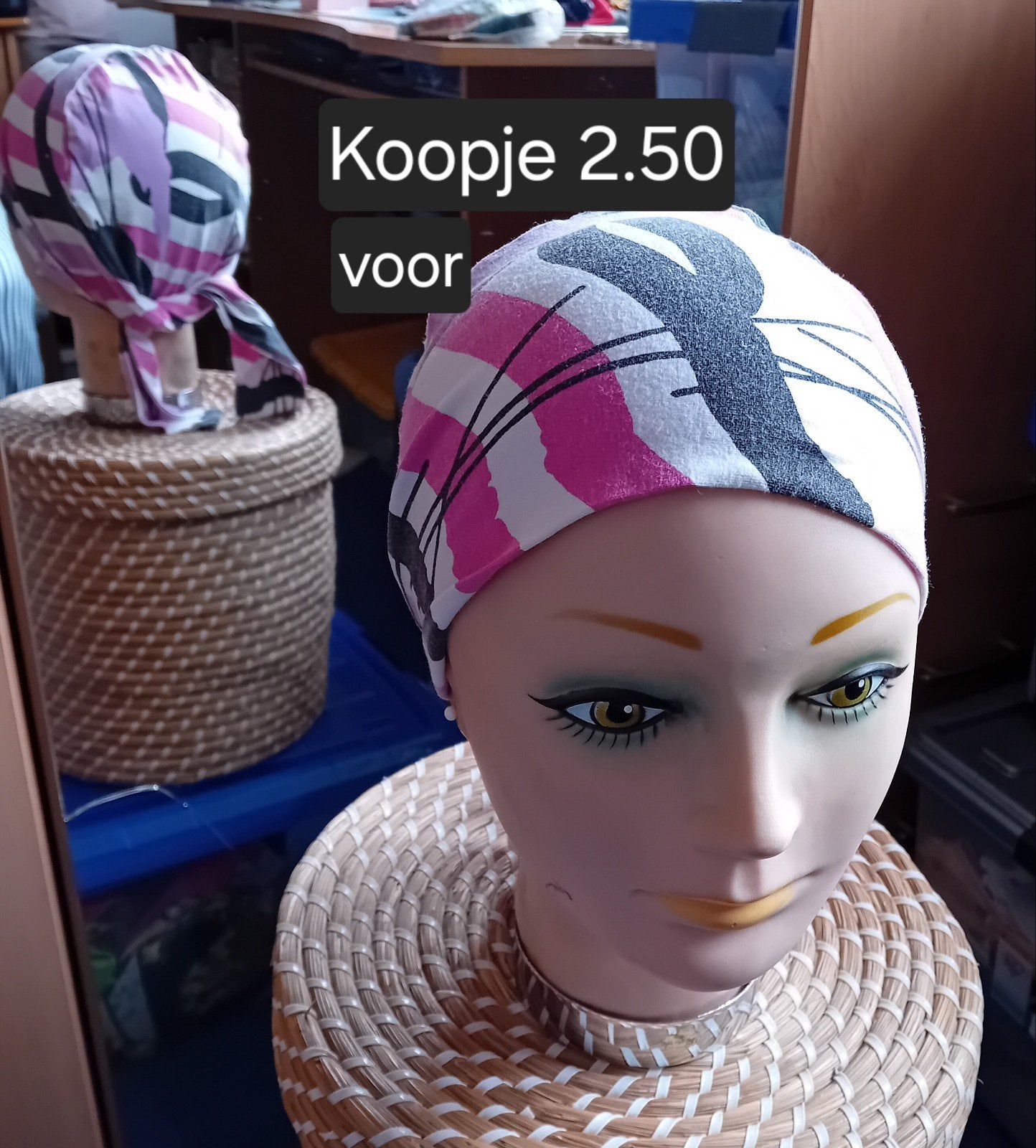 Chemo mutsje, Ophalen of Verzenden, Zo goed als nieuw, One size fits all