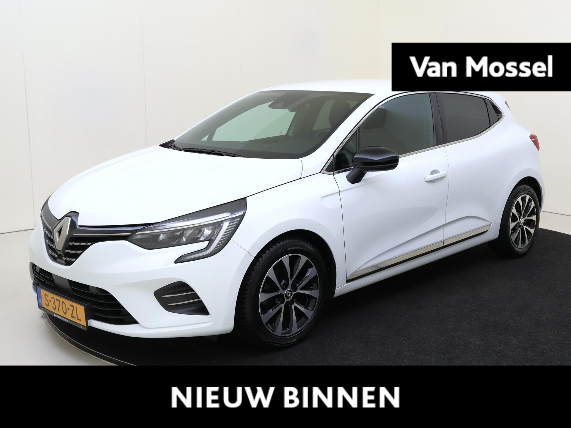 Renault Clio 1.0 TCe 90 Techno Apple Carplay | Stoel/stuurve, Auto's, Voorwielaandrijving, Gebruikt, Euro 6, Leder en Stof