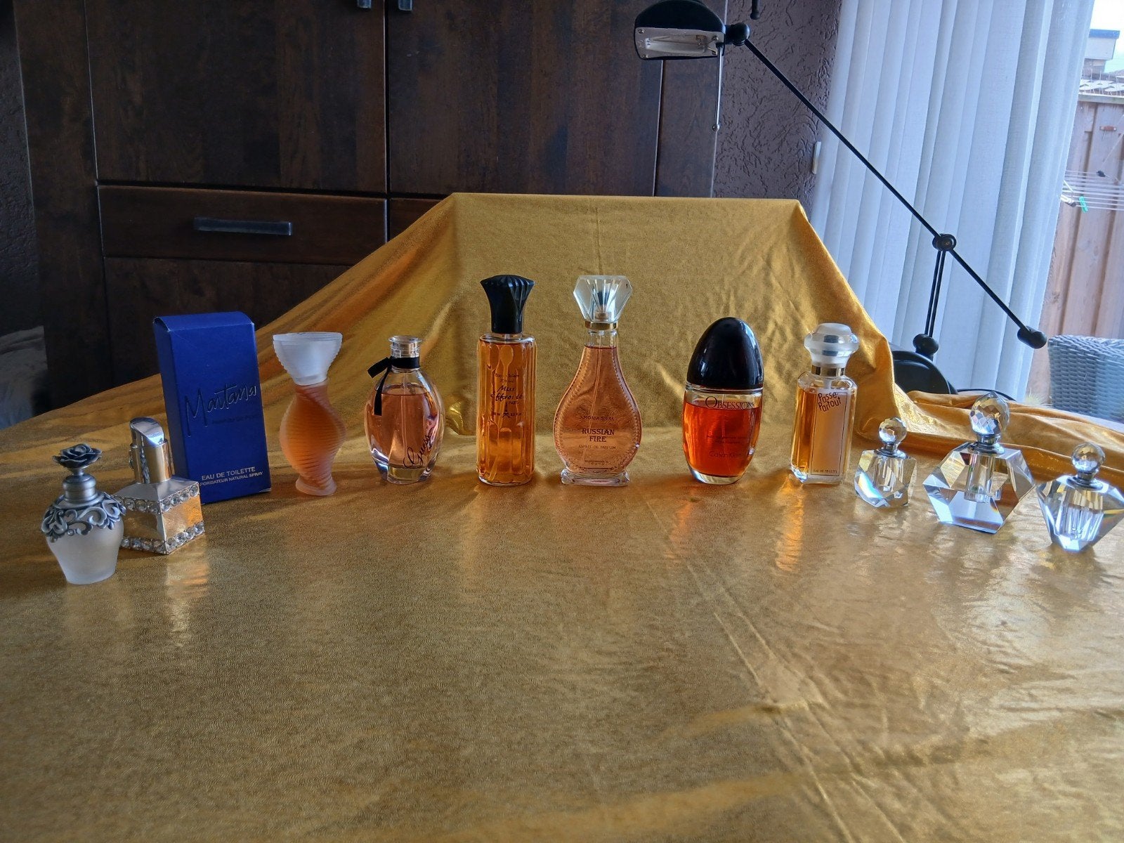Eau de toilette  flessen en lege kristal flesjes, Ophalen of Verzenden, Parfumfles