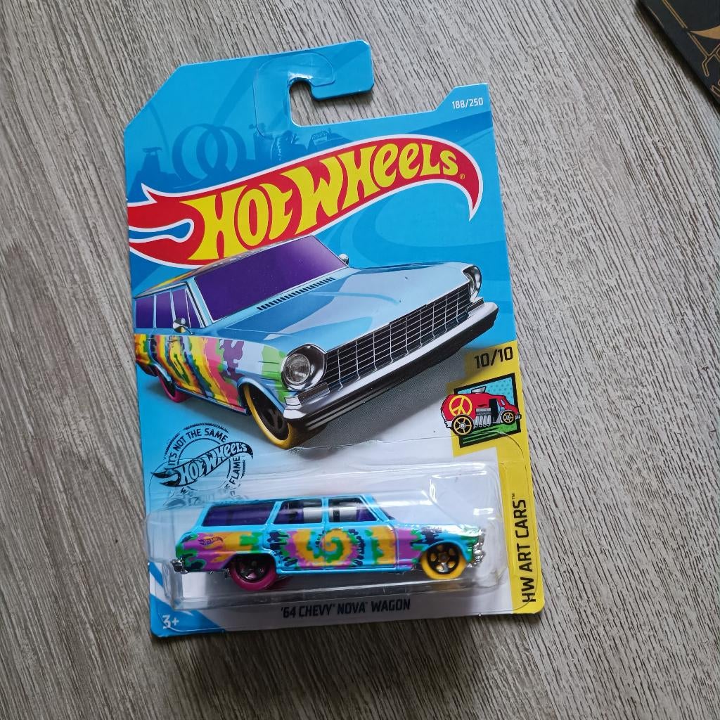 Hot Wheels ´64 Chevy Nova Wagon HW Art Cars, Ophalen of Verzenden, Nieuw, Auto