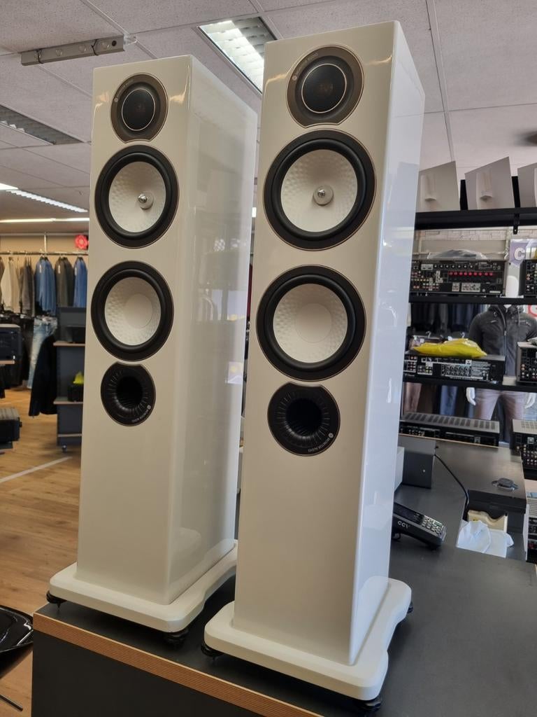 Monitor Audio RX 6 wit hoogglans vloerstaande luidsprekers, //, Zo goed als nieuw, //, //
