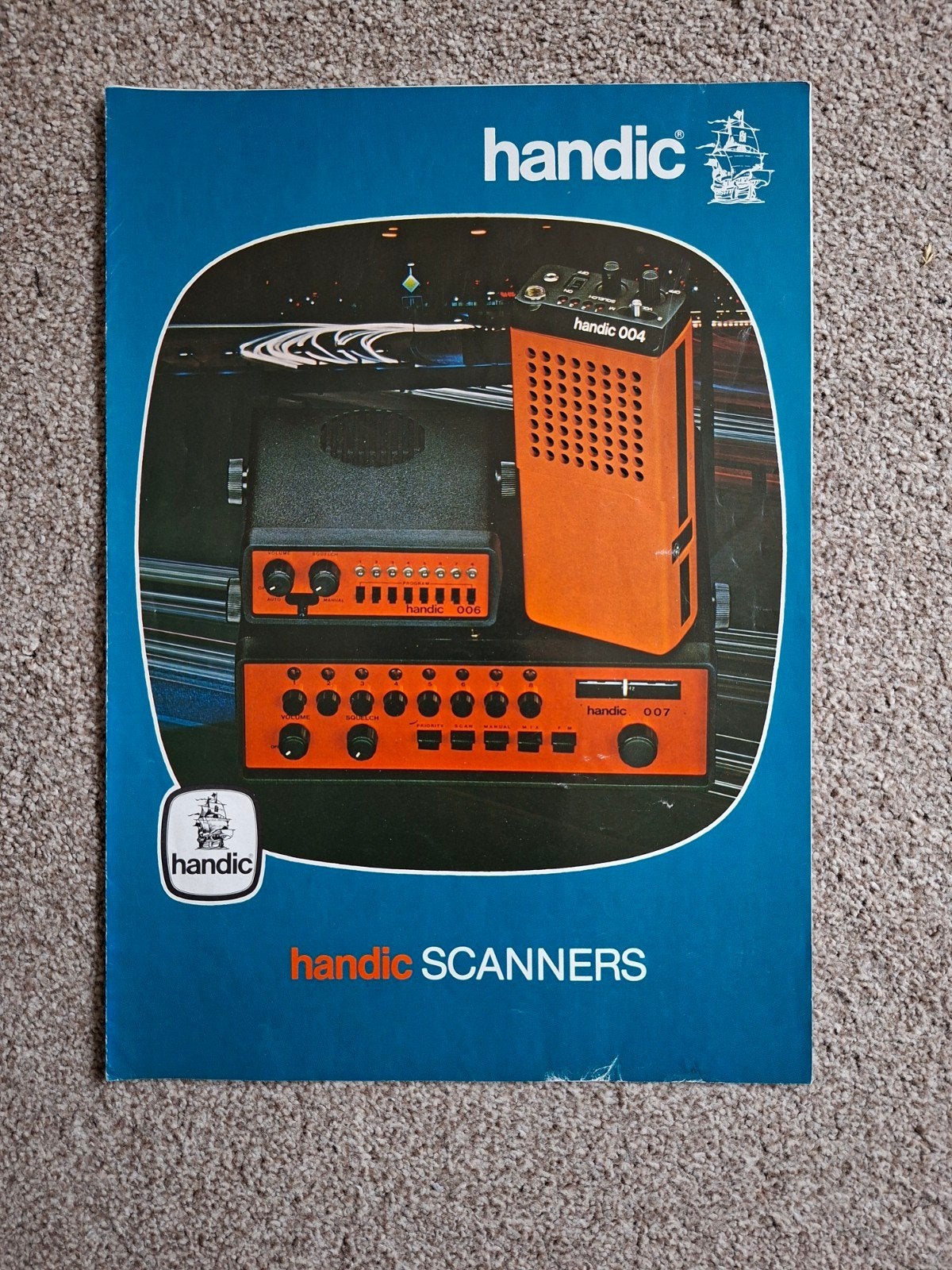 Oude zeldzame brochure Handic scanners, Ophalen of Verzenden, Zo goed als nieuw, Folder