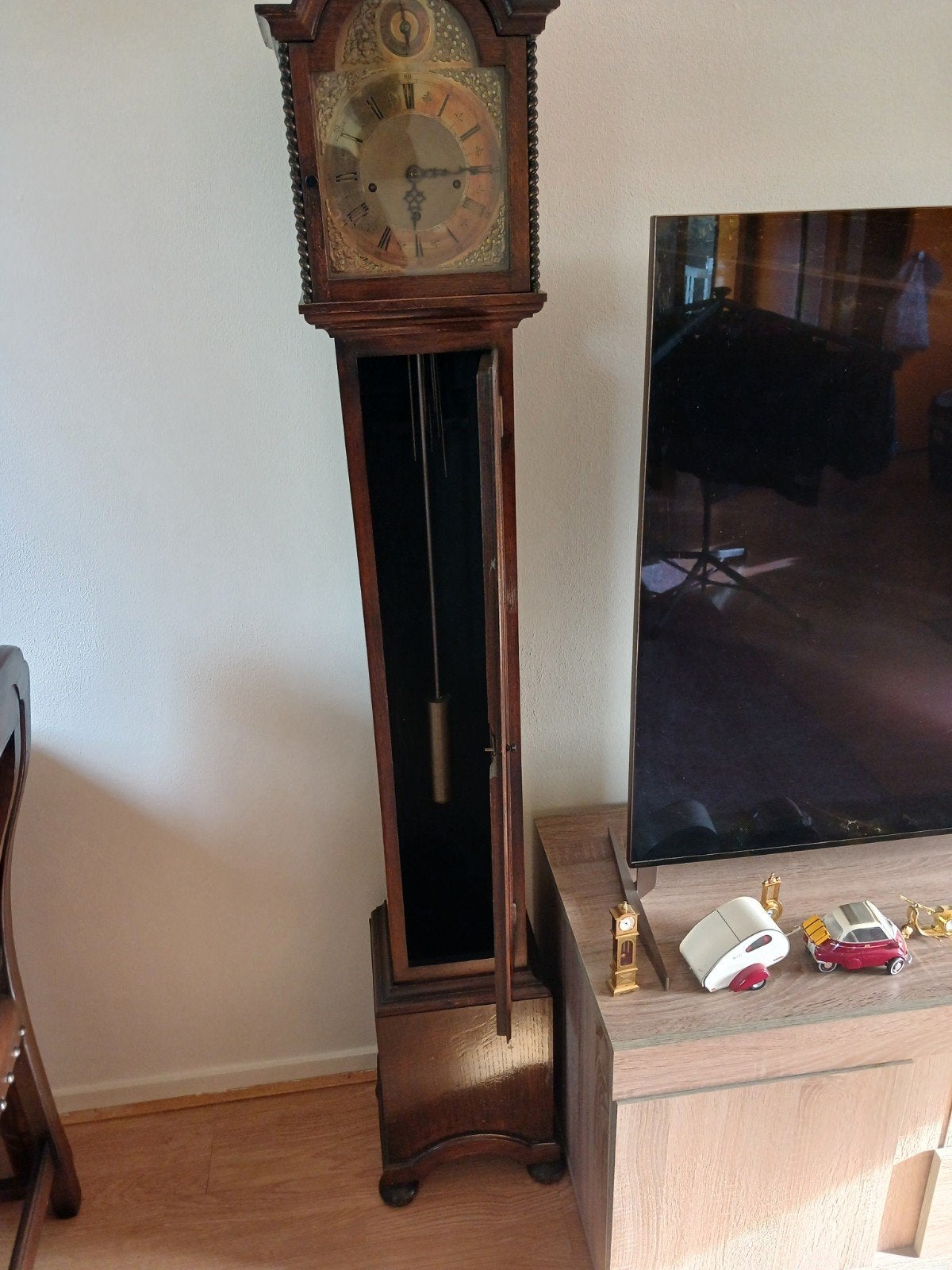 Prachtige Engelse staande klok - 167 cm hoog, Ophalen
