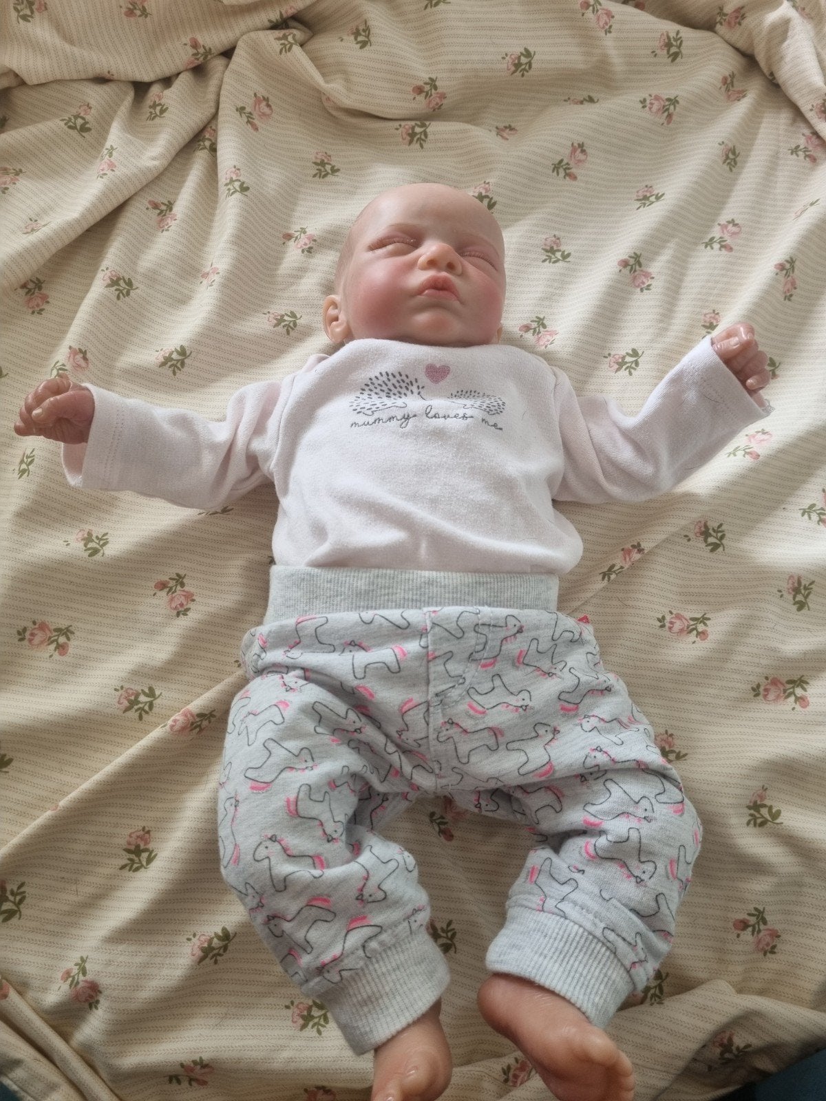 Reborn babypop - Romy kit met Rosalie armen, Verzamelen, Poppen, Ophalen of Verzenden, Zo goed als nieuw, Babypop, Levensecht of Reborn