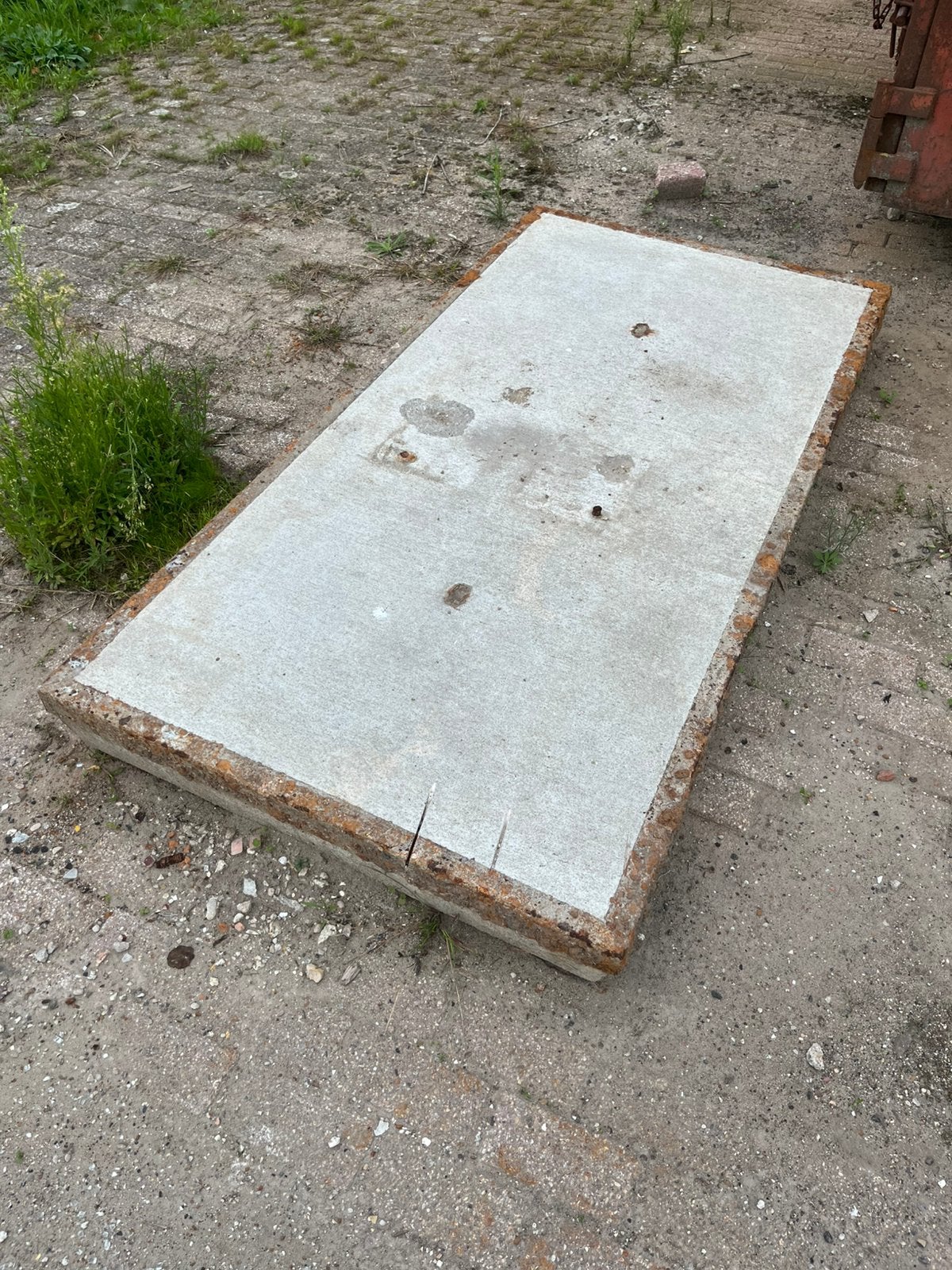 Betonplaat 2*1*0,16, Ophalen, Gebruikt, Overige typen, Minder dan 5 m²