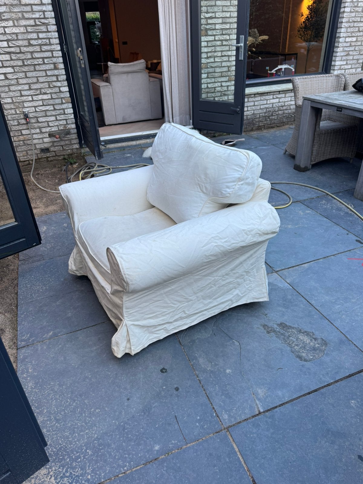 Ikea Ektorp stoel, Ophalen, Zo goed als nieuw, Stoel, 2 zitplaatsen