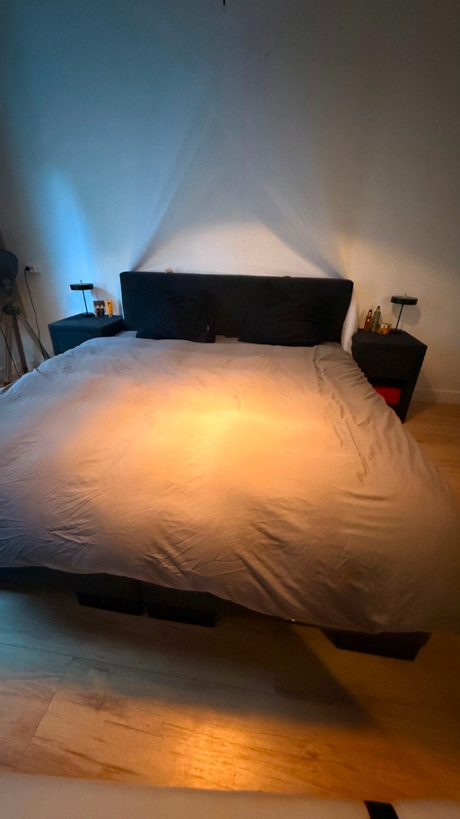 2persoons Swiss Sense boxspring bed + matrassen&2nachtka, Tweepersoons, Ophalen of Verzenden, Zo goed als nieuw, 180 cm