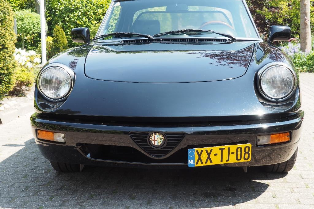 Alfa Romeo Spider 2.0 U9 1993 Zwart, Auto's, 1965 cc, Achterwielaandrijving, Zwart, 4 cilinders