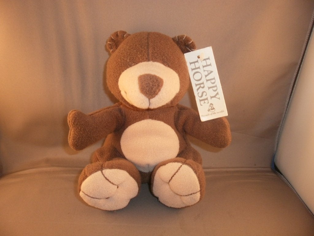 happy horse birton 20cm bruin 1999 bruin crème buik/snuit en, Beer, Happy Horse, Ophalen of Verzenden, Middelgroot (20 tot 80 cm)
