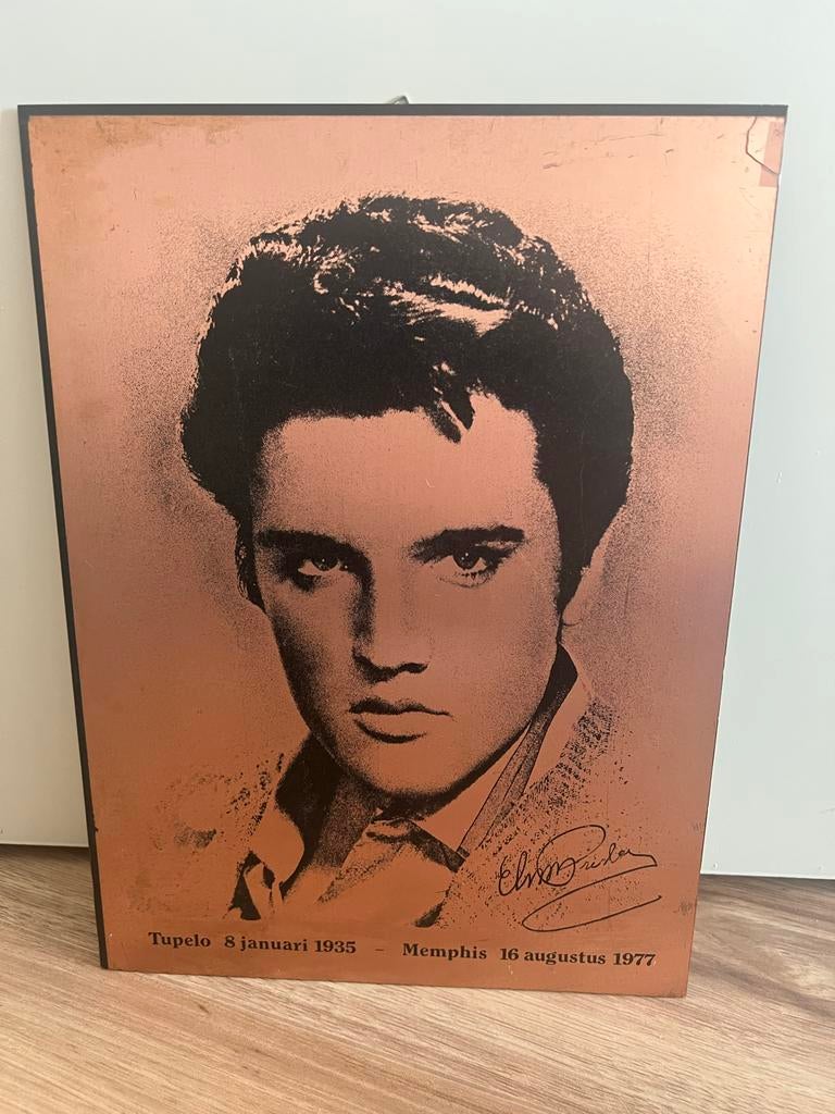 Elvis Presley muurplaat, Antiek en Kunst, Ophalen