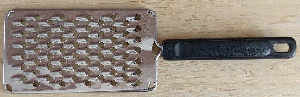 kaas rasp plat, volgnr 59, Overige typen, Zilver, Ophalen of Verzenden, Zo goed als nieuw