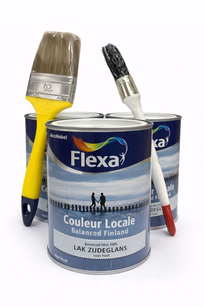 Flexa Hoogglans Balanced Finland SET 3 x 0,75 l–nieuw