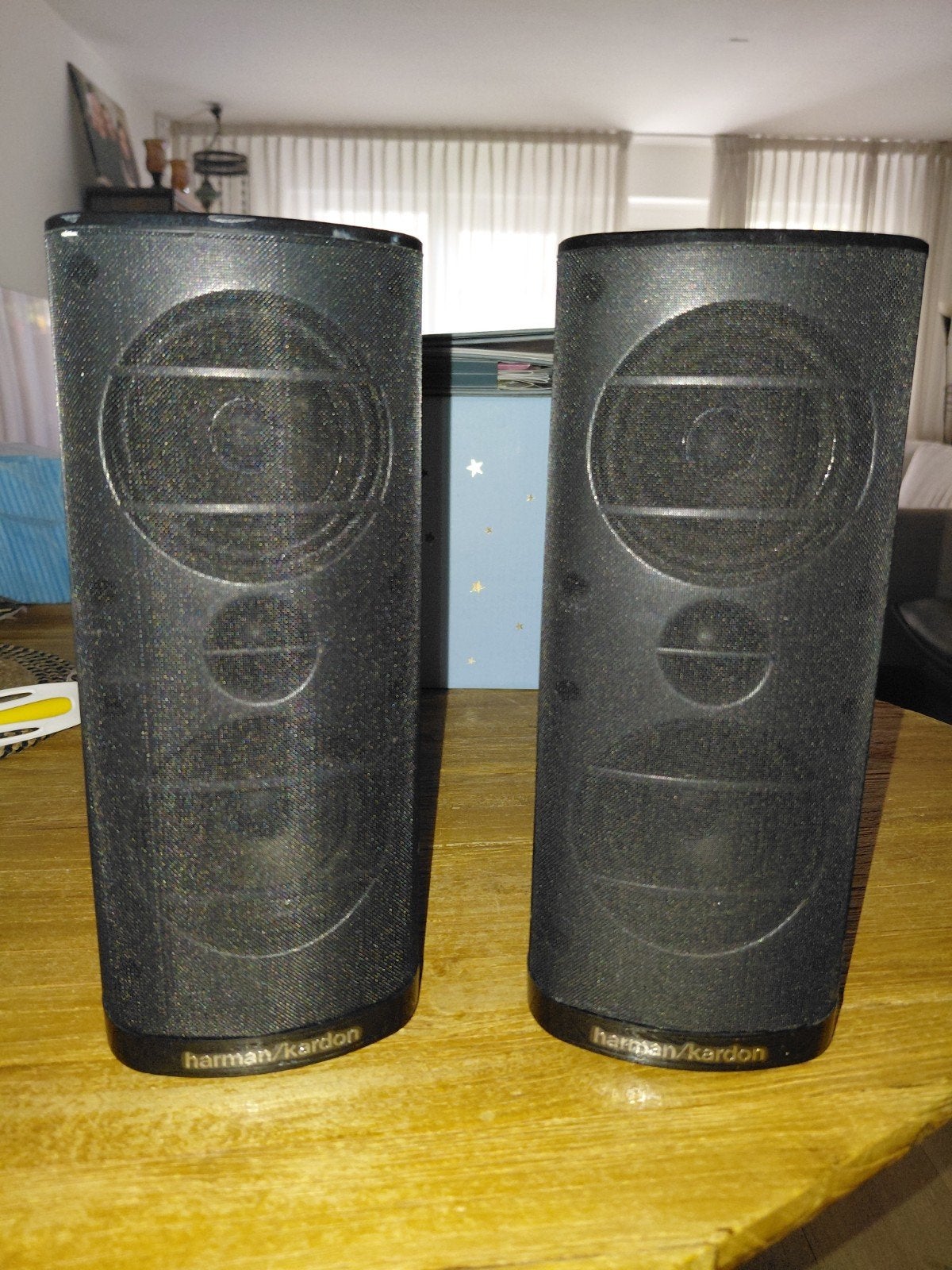 Harman Kardon Stereo Speakers - Zwart, Stereo speakers, Gebruikt, Ophalen of Verzenden, Minder dan 60 watt