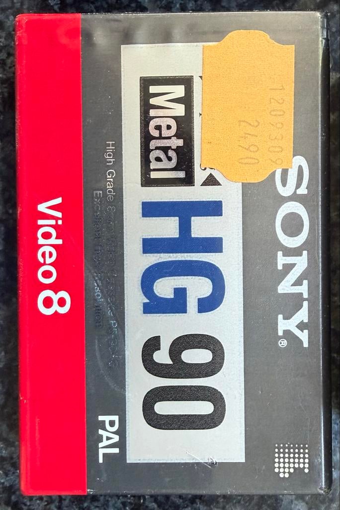 4x Sony Video 8 Metal HG 90 PAL P5-90HG Videobanden (Nieuw), Ophalen of Verzenden, Nieuw, Videoband