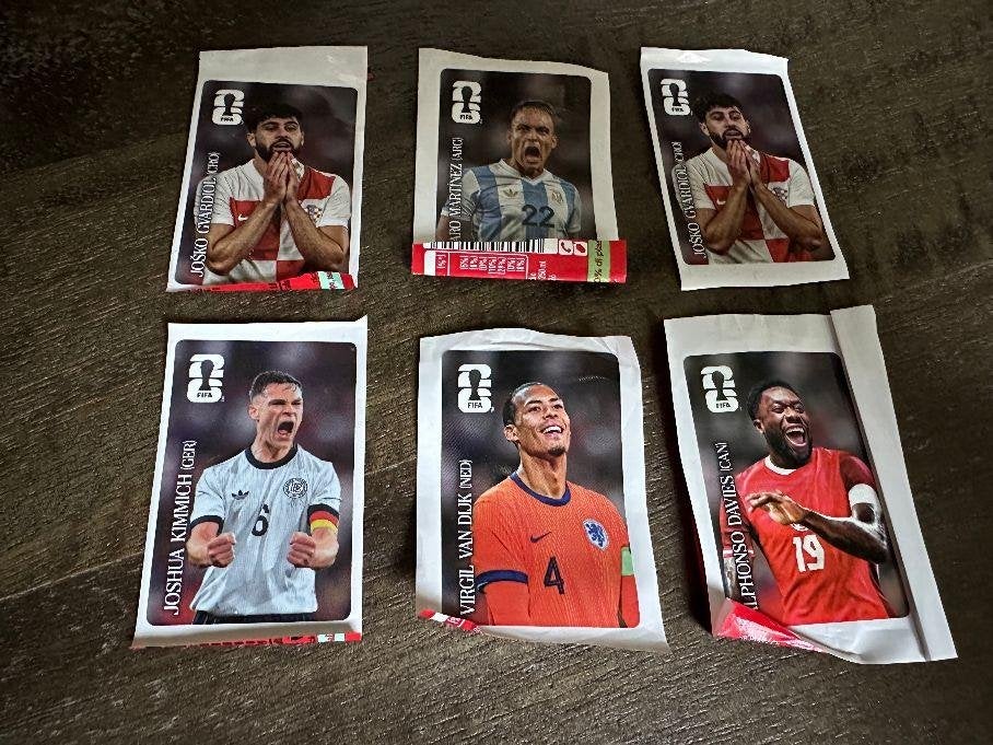 6 Panini Coca-Cola stickers onder wie Virgil BIEDEN vanaf 1, Ophalen of Verzenden, Zo goed als nieuw, Meerdere stickers