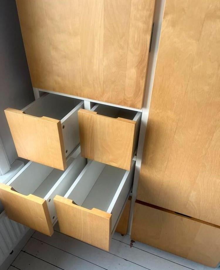 5 x IKEA RAKKE (VISTHUS ODDA) Kledingkasten, Huis en Inrichting, Kasten | Kledingkasten, Met deur(en), 100 tot 150 cm, IKEA RAKKE