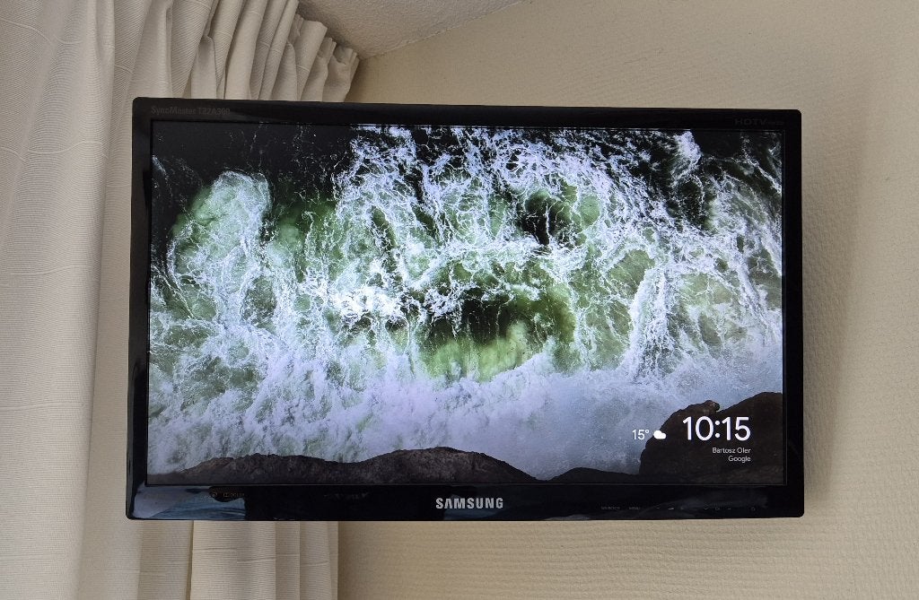 Set met Samsung TV, muurbeugel en chromecast, Ophalen, 50 Hz, Samsung, 40 tot 60 cm