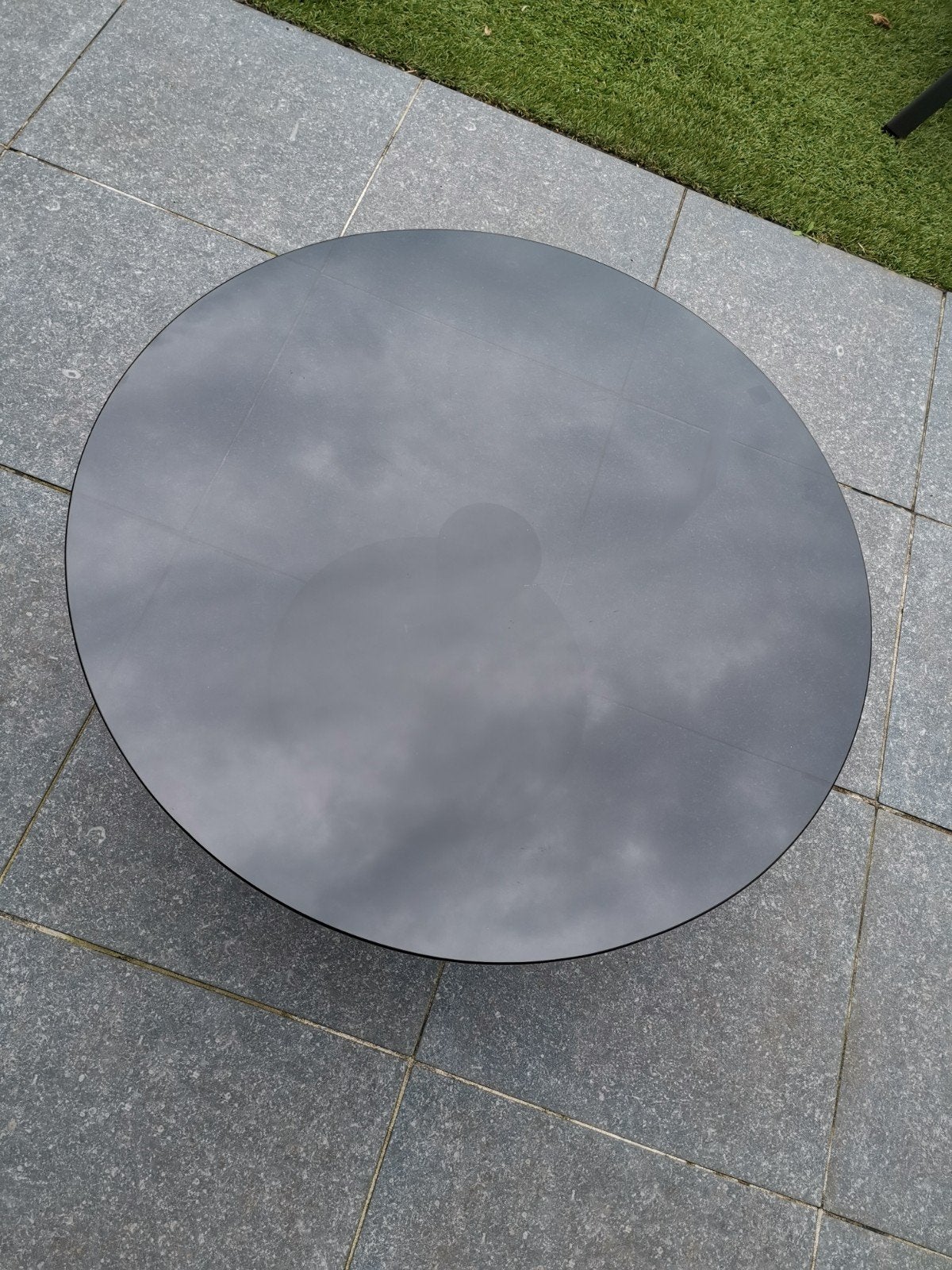 Salon tafel zwart met houtnerf poot ., Huis en Inrichting, Tafels | Salontafels, Ophalen, 100 tot 150 cm, Nieuw, 50 tot 100 cm