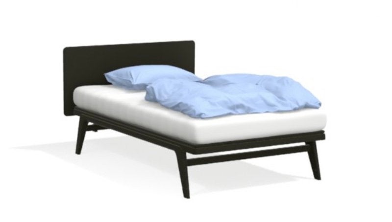 Showroom Auping Original 120x210 Black 2M Elektrisch, Verstelbaar, Verzenden, Zwart, Tweepersoons