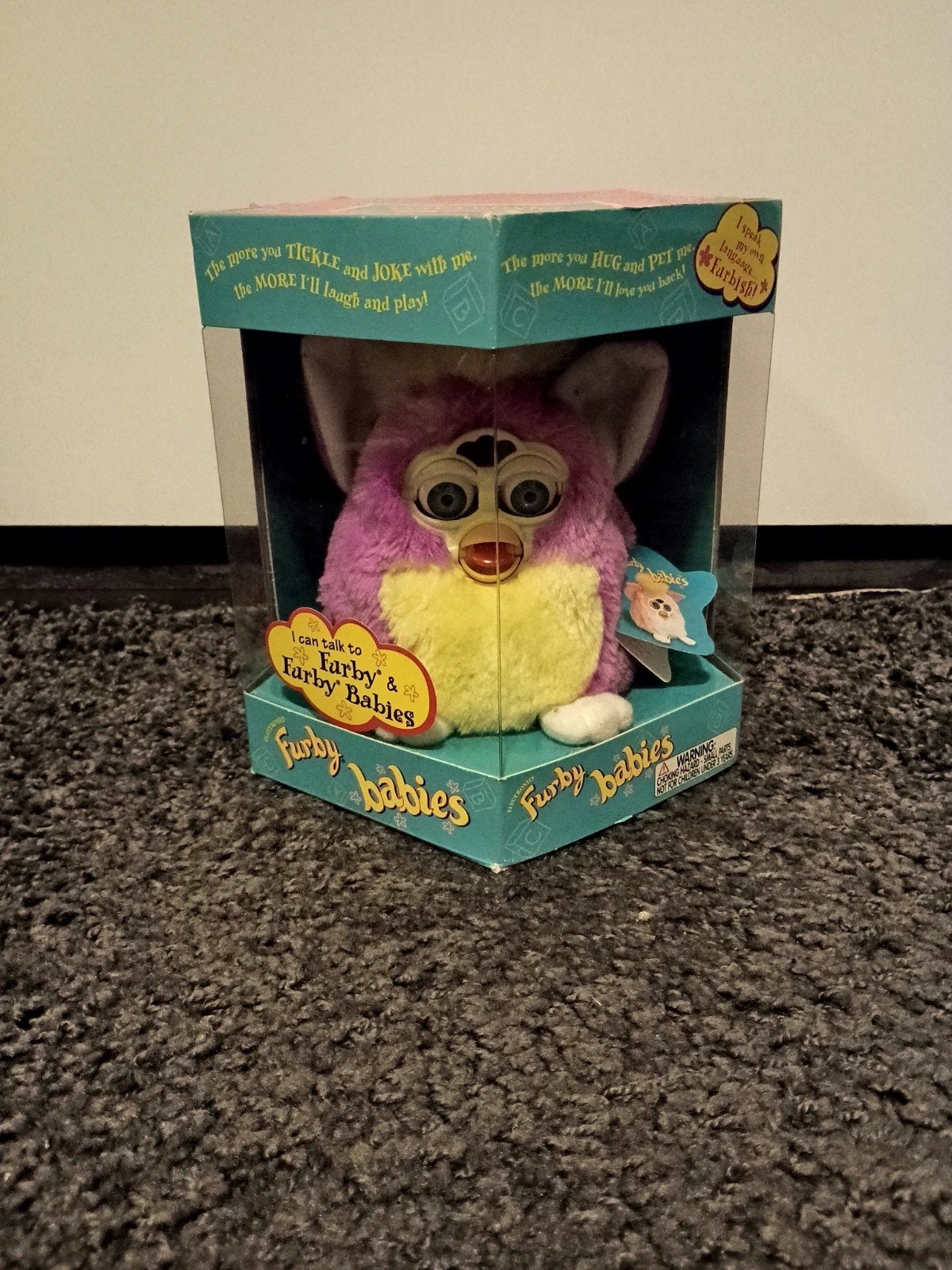 Vintage Furby Baby Spring Time nieuw in doos, Paars, Overige merken, Overige karakters, Overige typen