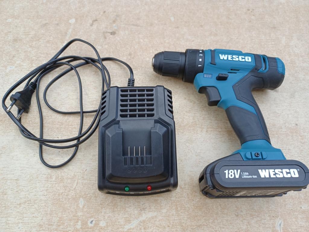 Wesco accu boormachine, Doe-het-zelf en Verbouw, Gereedschap | Boormachines, Ophalen, Zo goed als nieuw, Boormachine