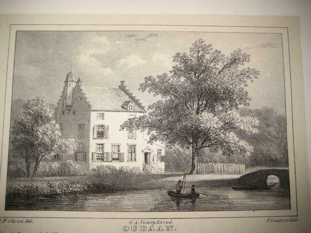 60 Breukelen  Huis Oudaan  Litho 1846, Ophalen of Verzenden