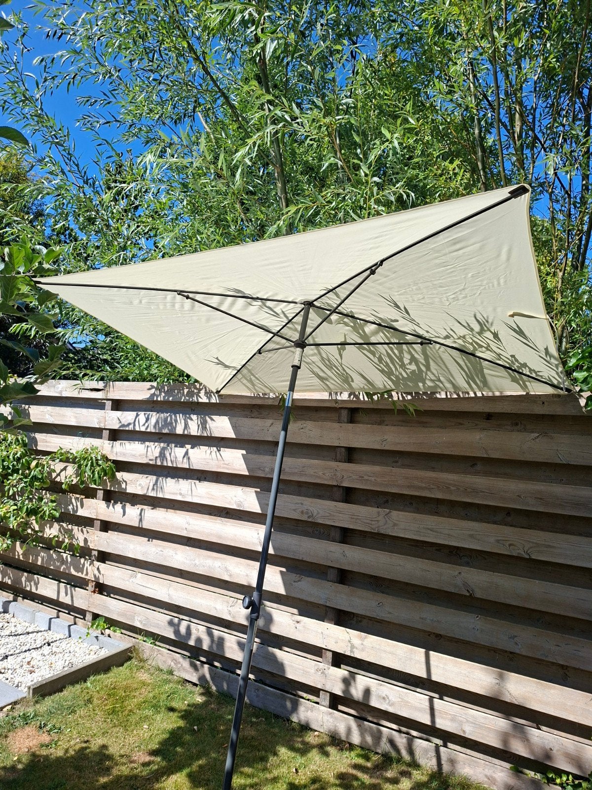Rechthoekige parasol, Ophalen, Verstelbaar, Overige typen, 2 tot 3 meter