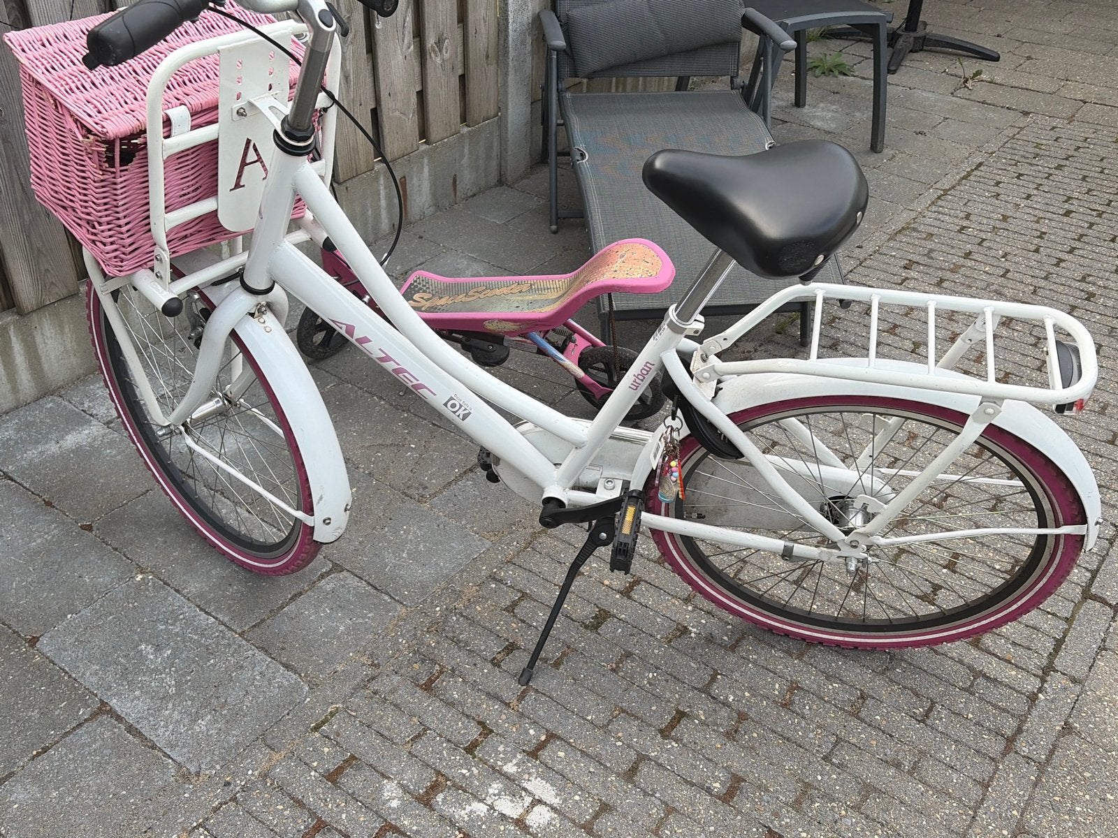 Altec Urban meisjesfiets 24 inch, met extra stuur, Terugtraprem, Minder dan 47 cm, Ophalen, Overige merken