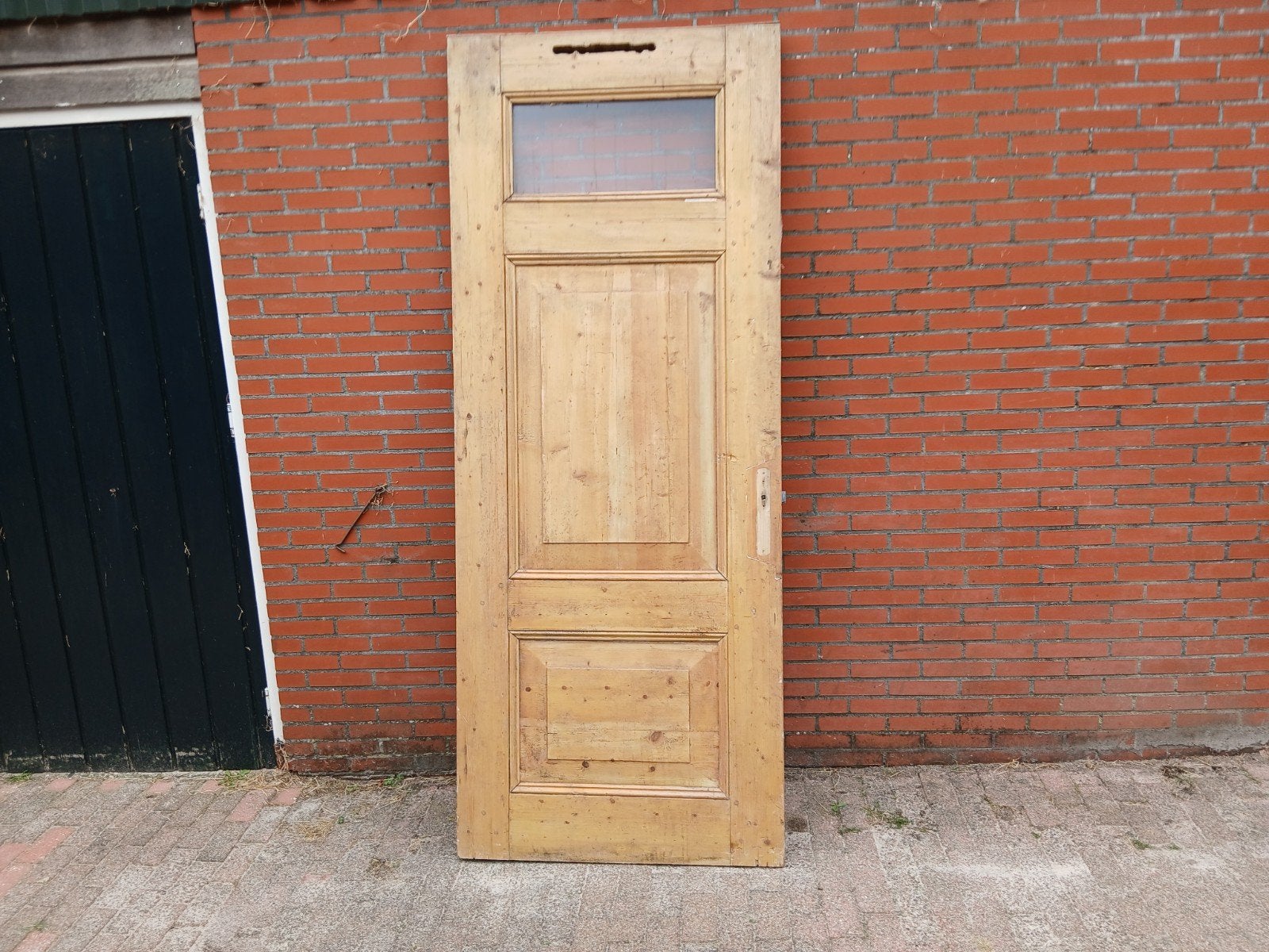paneeldeur antiekoude, Gebruikt, 80 tot 100 cm, 215 cm of meer, Binnendeur