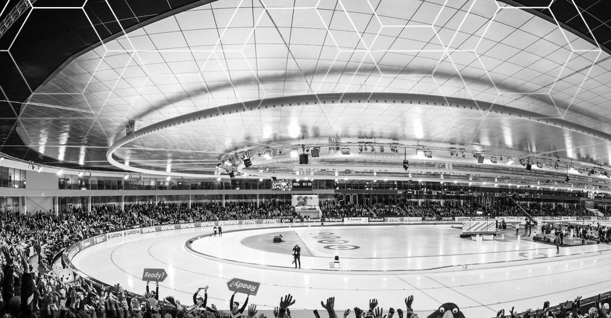 WCKT Thialf 30-10 zitplaats tribune West rij 2, Eén persoon, Oktober