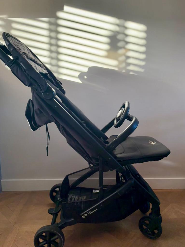 Easywalker x mini buggy zwart, Ophalen of Verzenden, Gebruikt, Verstelbare rugleuning