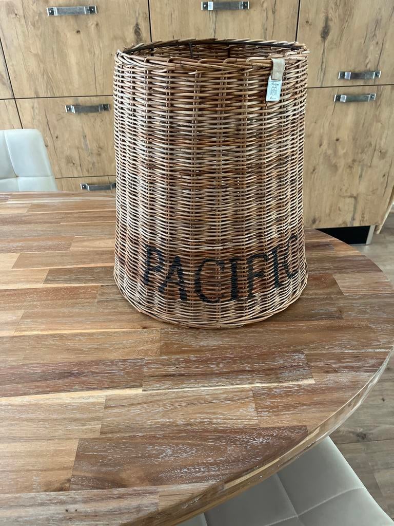 Riviera Maison lampenkap rotan 'Pacific', Huis en Inrichting, Lampen | Lampenkappen, Rond, Ophalen of Verzenden, Zo goed als nieuw