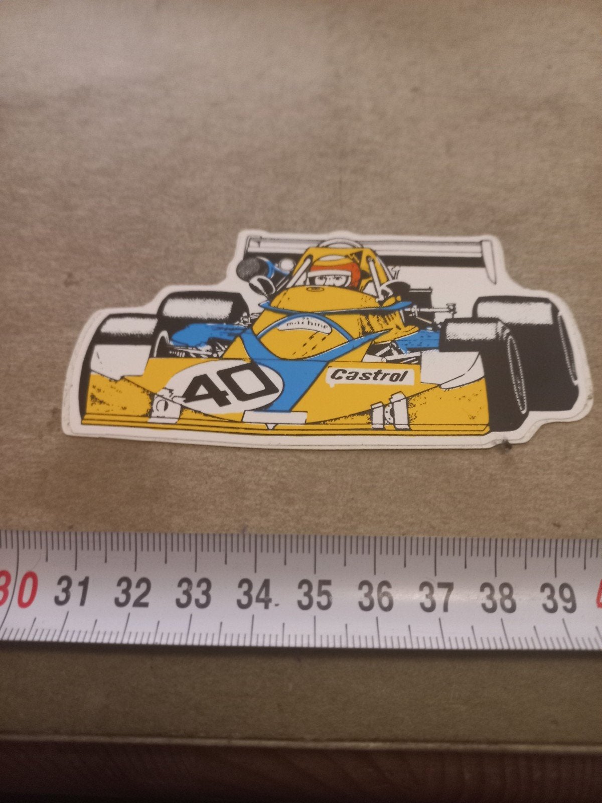 Vintage Formule 1 Sticker - Castrol #40, Ophalen of Verzenden, Gebruikt