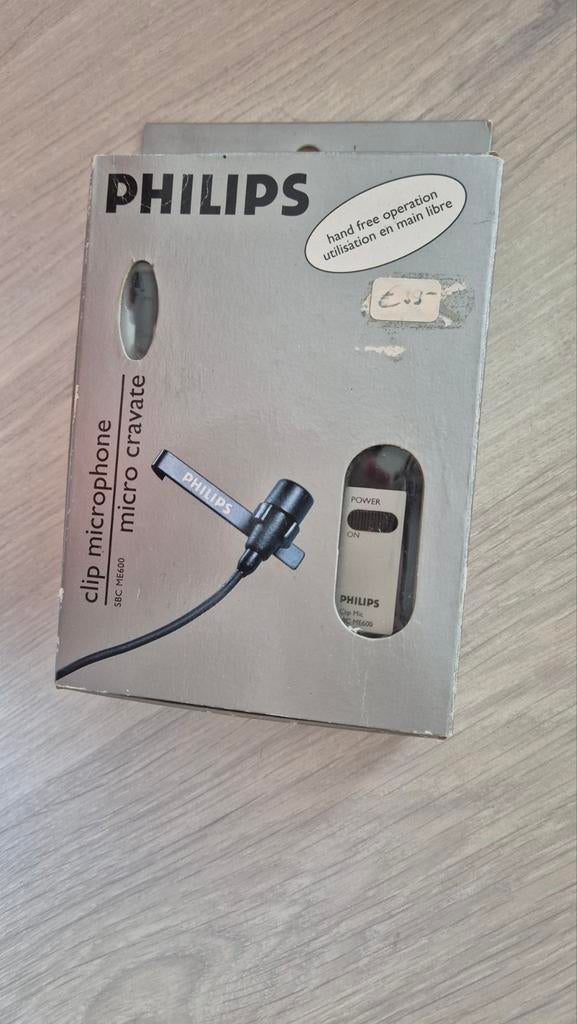 Philips SBC ME600 Clip Microfoon, Ophalen of Verzenden, Nieuw, Overige typen