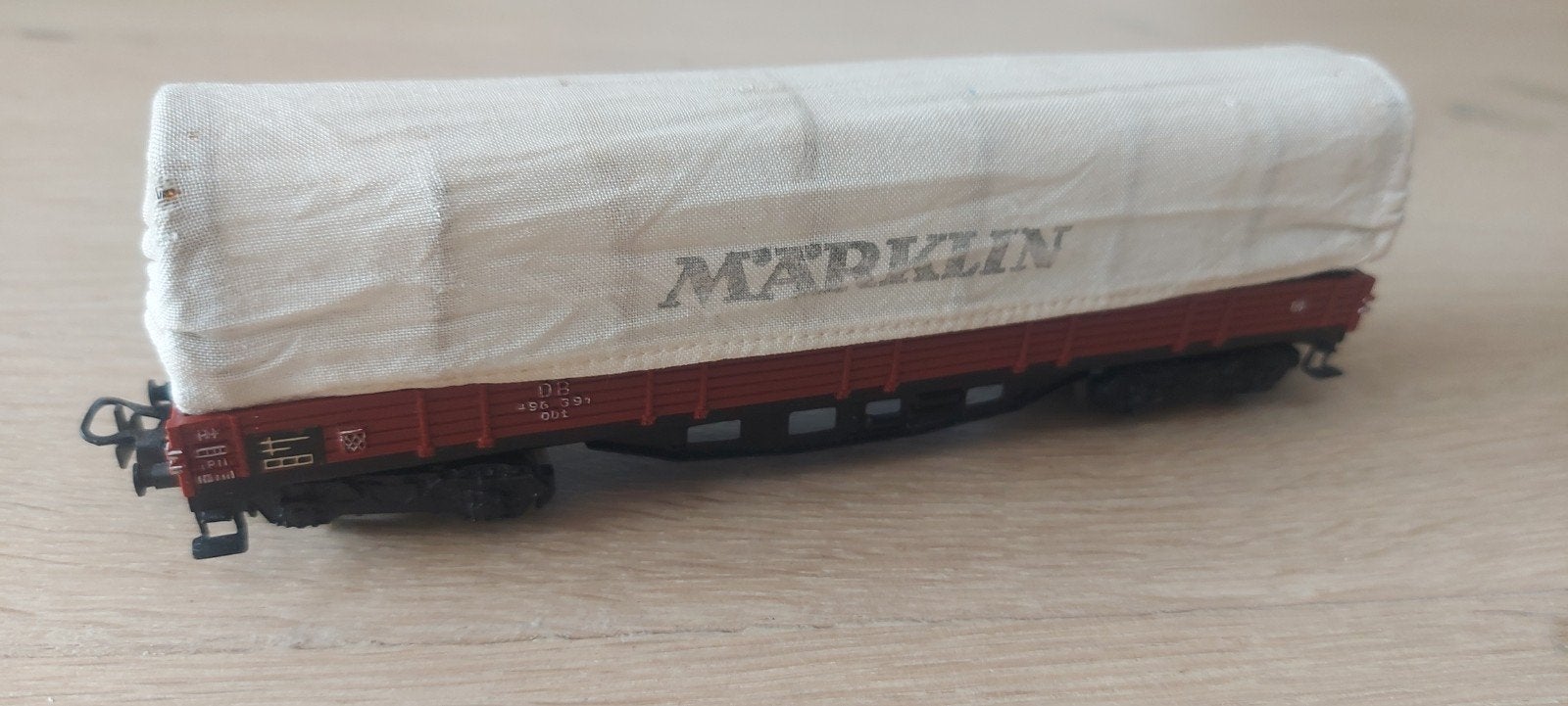 Märklin DB huifwagen van de Deutsche Bahn in een perfecte st, Wisselstroom, Wagon, Ophalen of Verzenden, Zo goed als nieuw