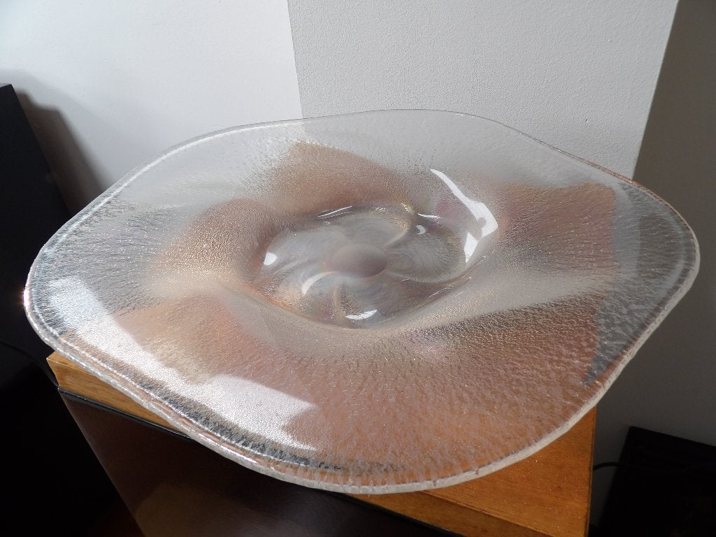 Art Deco Fruitschaal Kristal Unie Maastricht Coquille 1937, Antiek en Kunst, Ophalen of Verzenden