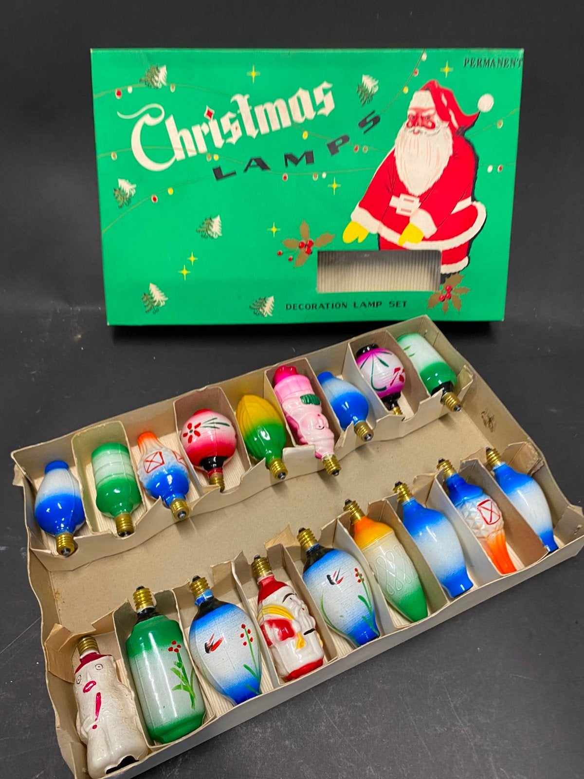 antieke kerstlampjes kerstboom, Antiek en Kunst, Curiosa en Brocante, Verzenden