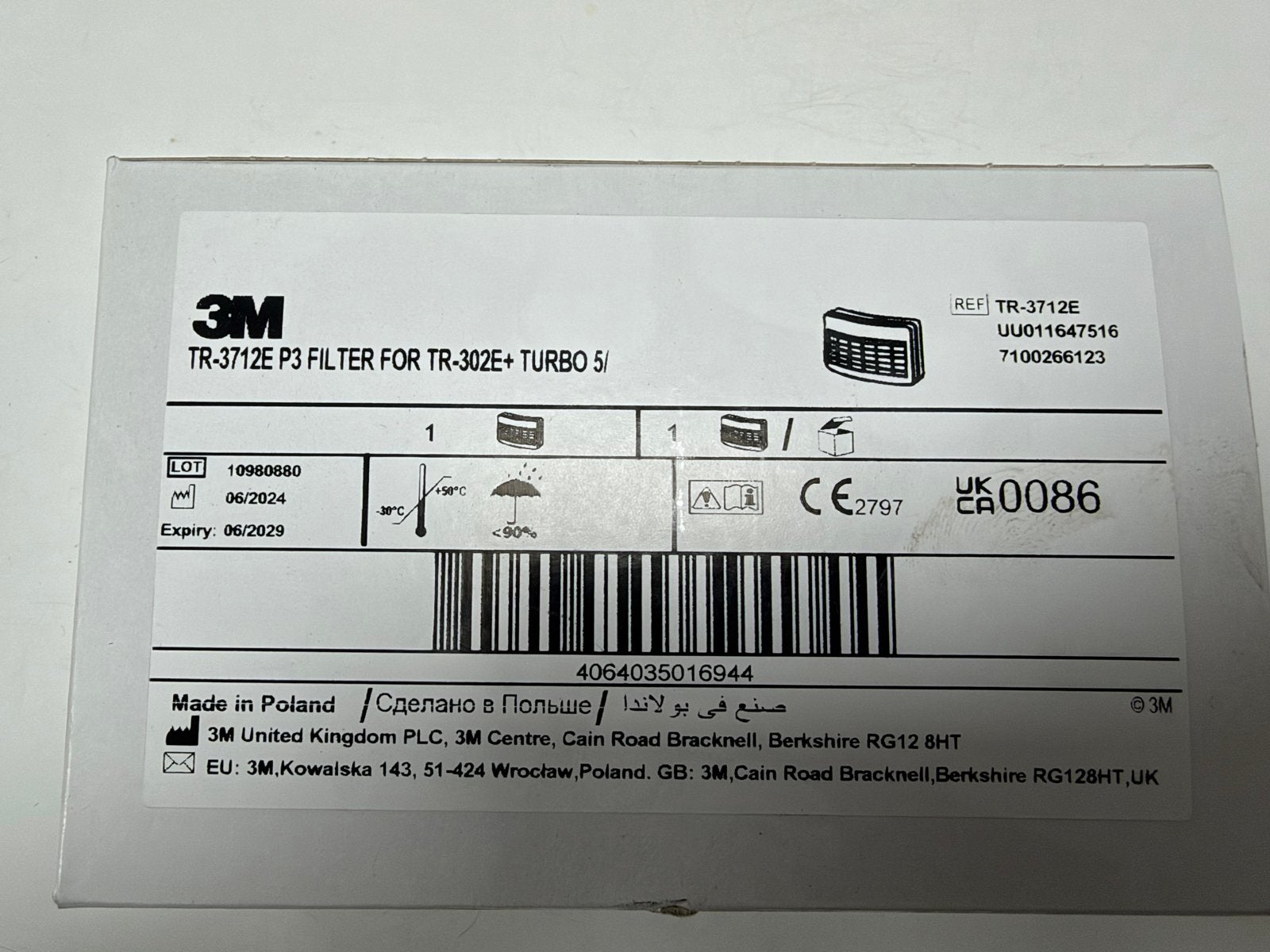 3M Versaflo TR-3712E P3 filter voor adembescherming, Ophalen of Verzenden, Nieuw, Accessoires
