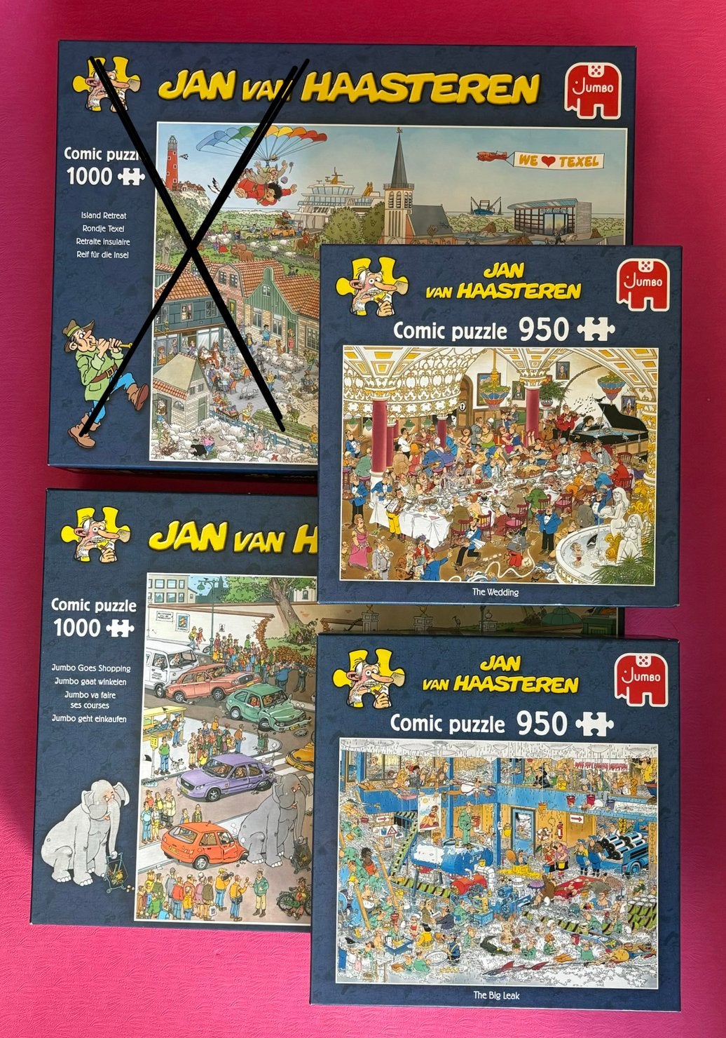 Diverse Jan van Haasteren puzzels, Ophalen of Verzenden, 500 t/m 1500 stukjes, Gebruikt, Legpuzzel