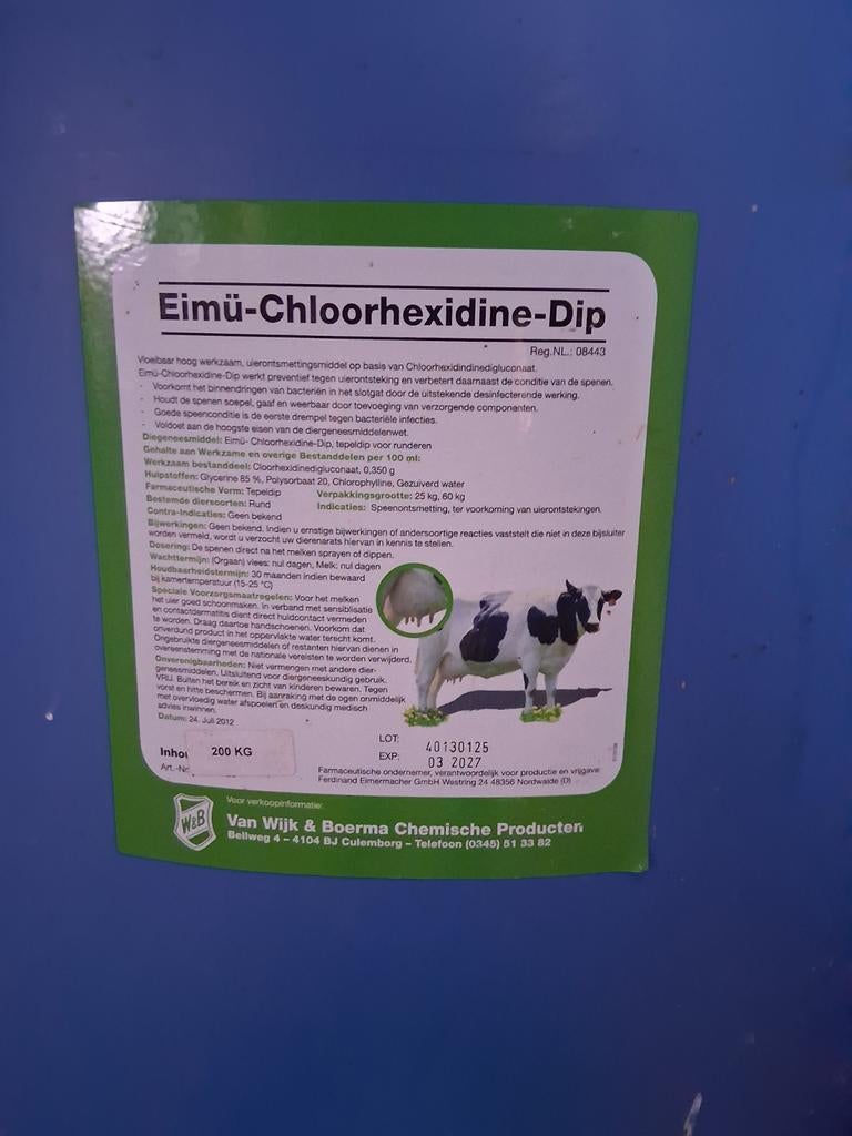 Spray middel eimü-chloothexidine-dip, Ophalen of Verzenden