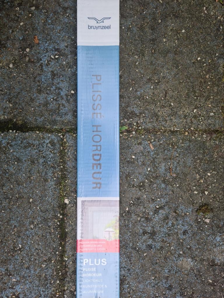 Bruynzeel plissé hordeur 208x100 cm - Nieuw in verpakking, Ophalen, 80 tot 100 cm, Hordeur, Nieuw