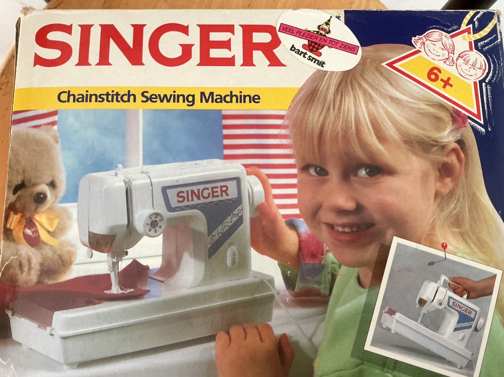 Vintage Singer kinder naaimachintje op batterijen en doos., Ophalen of Verzenden, Zo goed als nieuw