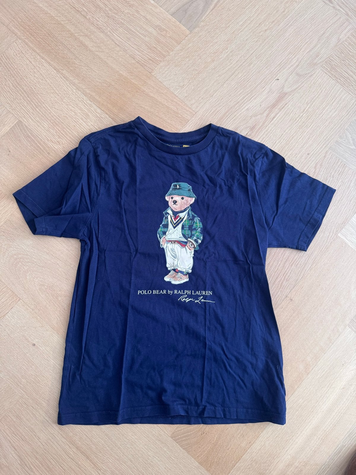 Polo Ralph Lauren T-shirt met Polo Bear - Maat 160/80 (L/G), Ophalen of Verzenden, Zo goed als nieuw, Jongen of Meisje, Shirt of Longsleeve